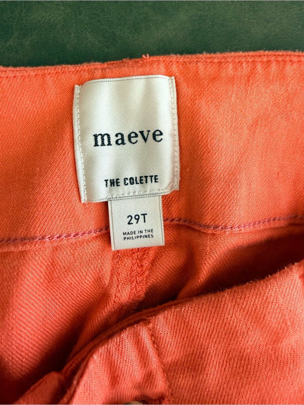 Anthropologie Maeve Coral Pants